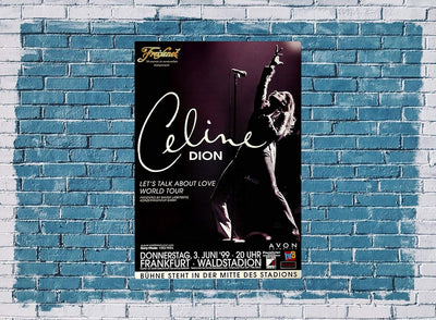 Celine Dion - All The Way, Frankfurt 1999 » Konzertplakat/Premium Poster | Live Konzert Veranstaltun