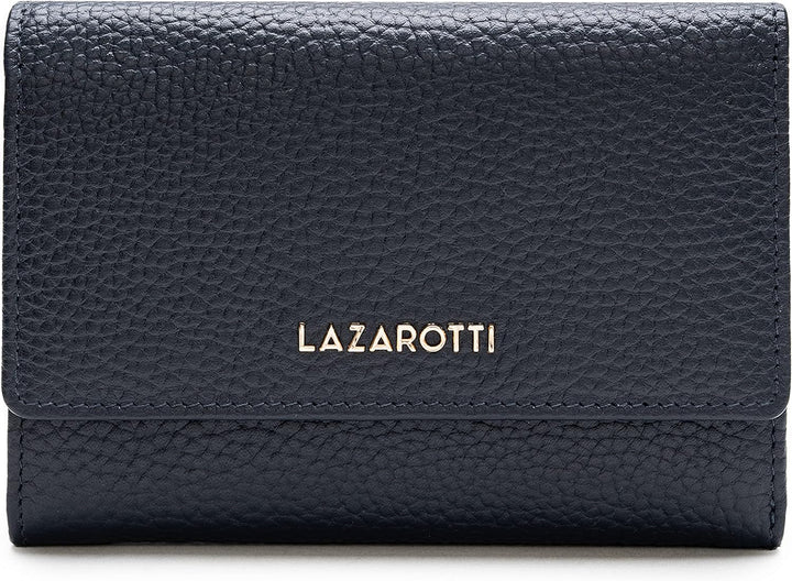 Lazarotti Bologna XL Leder Damen-Geldbörse | grosses Reissverschlussfach, 15 Kartenfächer, RFID-Schu