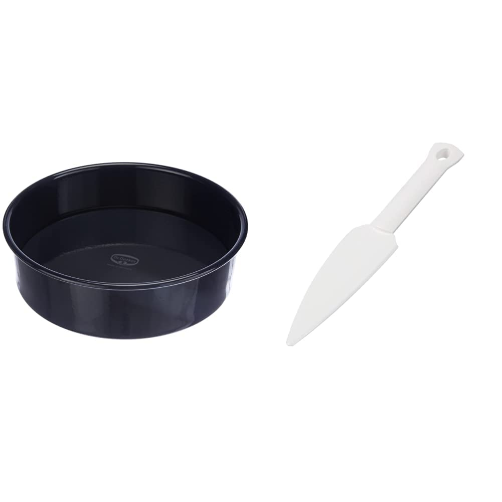 Dr. Oetker 2362 mit Hebeboden Ø 26 cm BACK-LIEBE EMAILLE & Kuchenlöser, einfaches und schnelles Löse