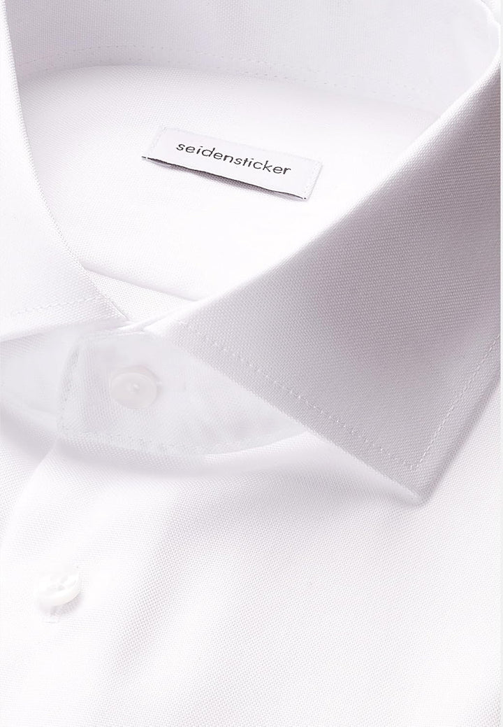 Seidensticker Herren Seidensticker Herren Business Hemd Slim Fit Businesshemd, Weiss (Weiss 01), 45