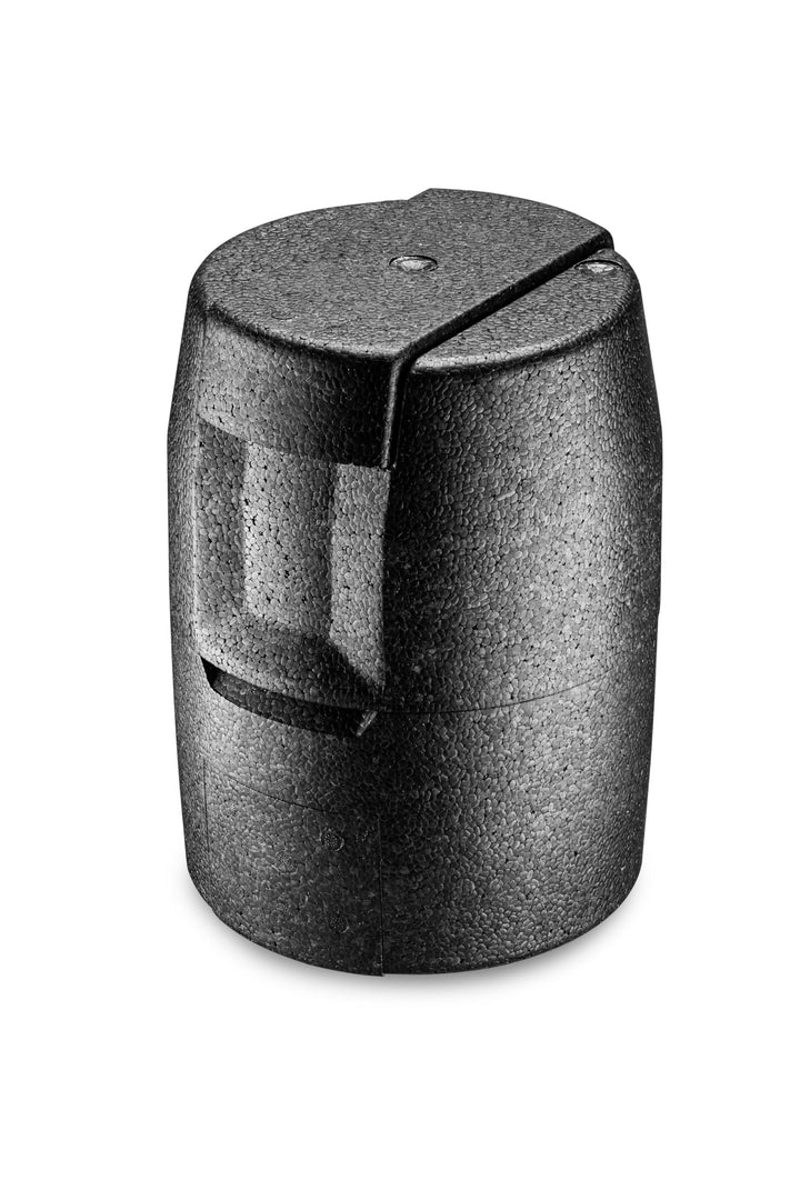 thermohauser EPP-Thermobox Bierfass schwarz, 4-teilig, Isolierverpackung für 5 L Bierfass, 22.0 x 22