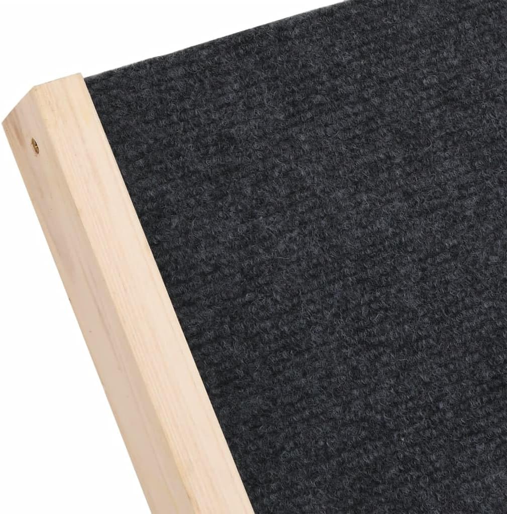 vidaXL Hunderampe Grau 70x35 cm Massivholz Tanne, 70 x 35 cm