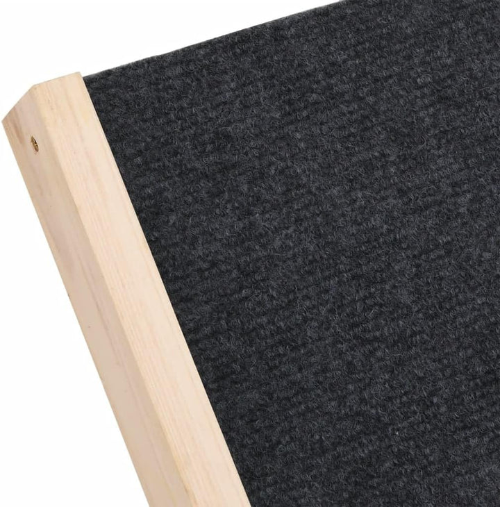 vidaXL Hunderampe Grau 70x35 cm Massivholz Tanne, 70 x 35 cm