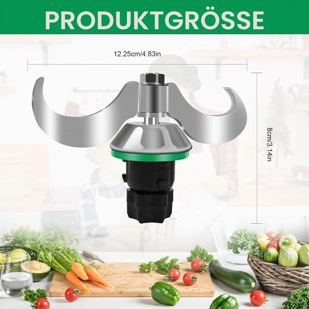 Teigmischmesser für Thermomix TM7 TM6 TM5, Thermomix Zubehör, Teigknetmesser aus Edelstahl, Schnelle