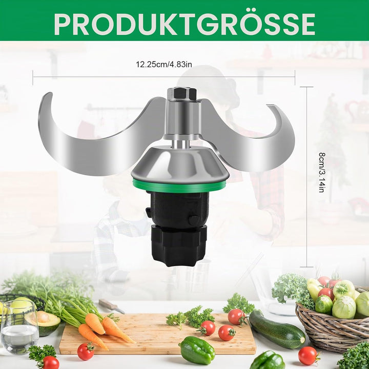 Teigmischmesser für Thermomix TM7 TM6 TM5, Thermomix Zubehör, Teigknetmesser aus Edelstahl, Schnelle