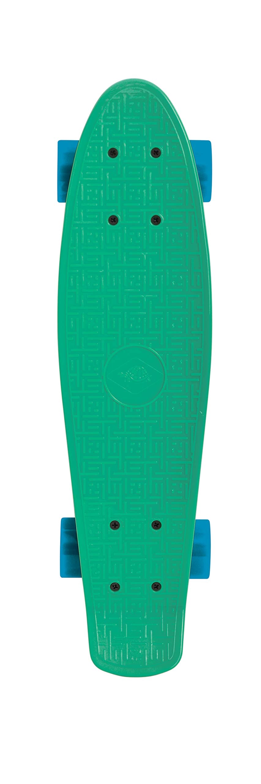 Schildkröt® Retro Skateboard, Premium Board mit Kunststoff-Deck aus haltbarem robustem PP, rutschfes