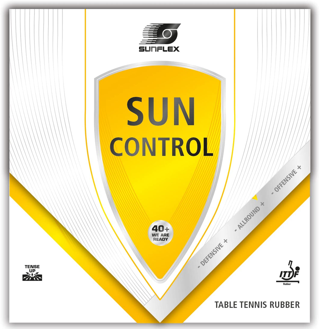 Sunflex Sun Control Tischtennis-Belag | professioneller Allround Belag | ITTF zugelassen | maximale