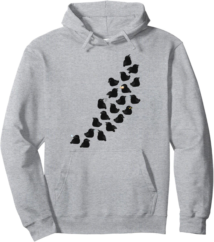Cute Crows Pullover Hoodie