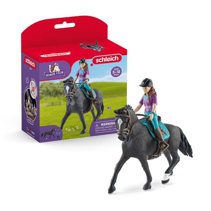 schleich 42541 HORSE CLUB Lisa und Storm, 10 Teile Spielset mit schleich Pferde Figur und vollbewegl