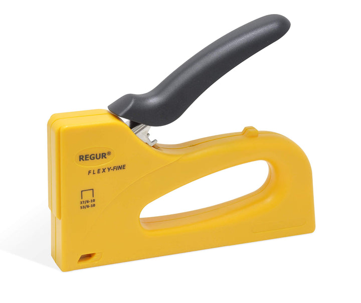 REGUR Flexy-Fine Handtacker- Idealer Tacker zum Basteln, Verzieren und Beziehen von Stoffen, Leinwän