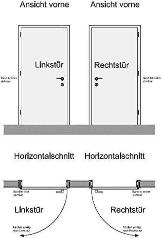 BP1-834R-PZ: Glasdrehtür, ESG Glas 834x1972x8mm, DIN rechts, Siebdruck P1, mit Beschlag inkl. Aufnah