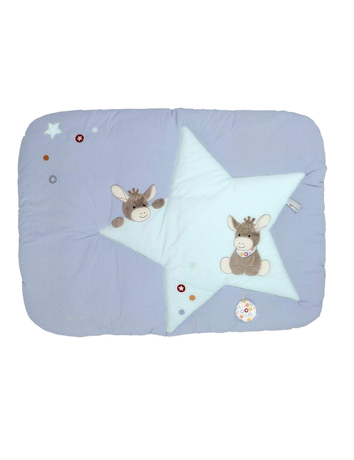 Sterntaler Krabbeldecke Esel Emmi, Alter: ab 0 Monate, Grösse: 130 x 95 cm, Hellblau/Mehrfarbig Sing