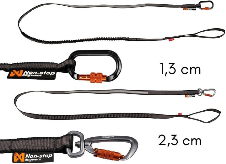 NON-stop dogwear Bungee Leash 3,8m/23mm | 1540 extra Lange Leine