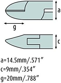 Seitenschneider 140mm - schmitz 3301HS22 - ovaler Kopf mit Schneidwate - Kräftige Ausführung - ESD/E