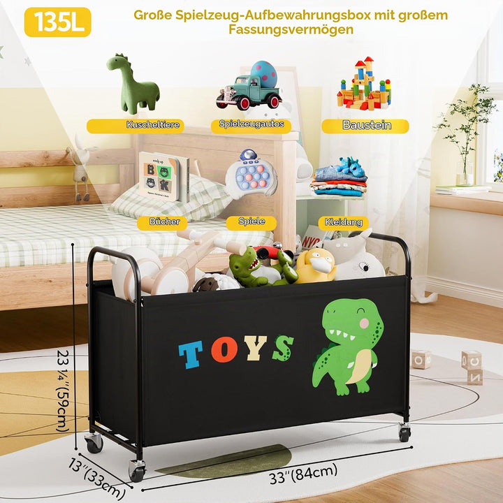 GRANNY SAYS Spielzeugkiste mit Rollen, Extra Gross Aufbewahrungsbox Kinder, Aufbewahrung Kinderzimme