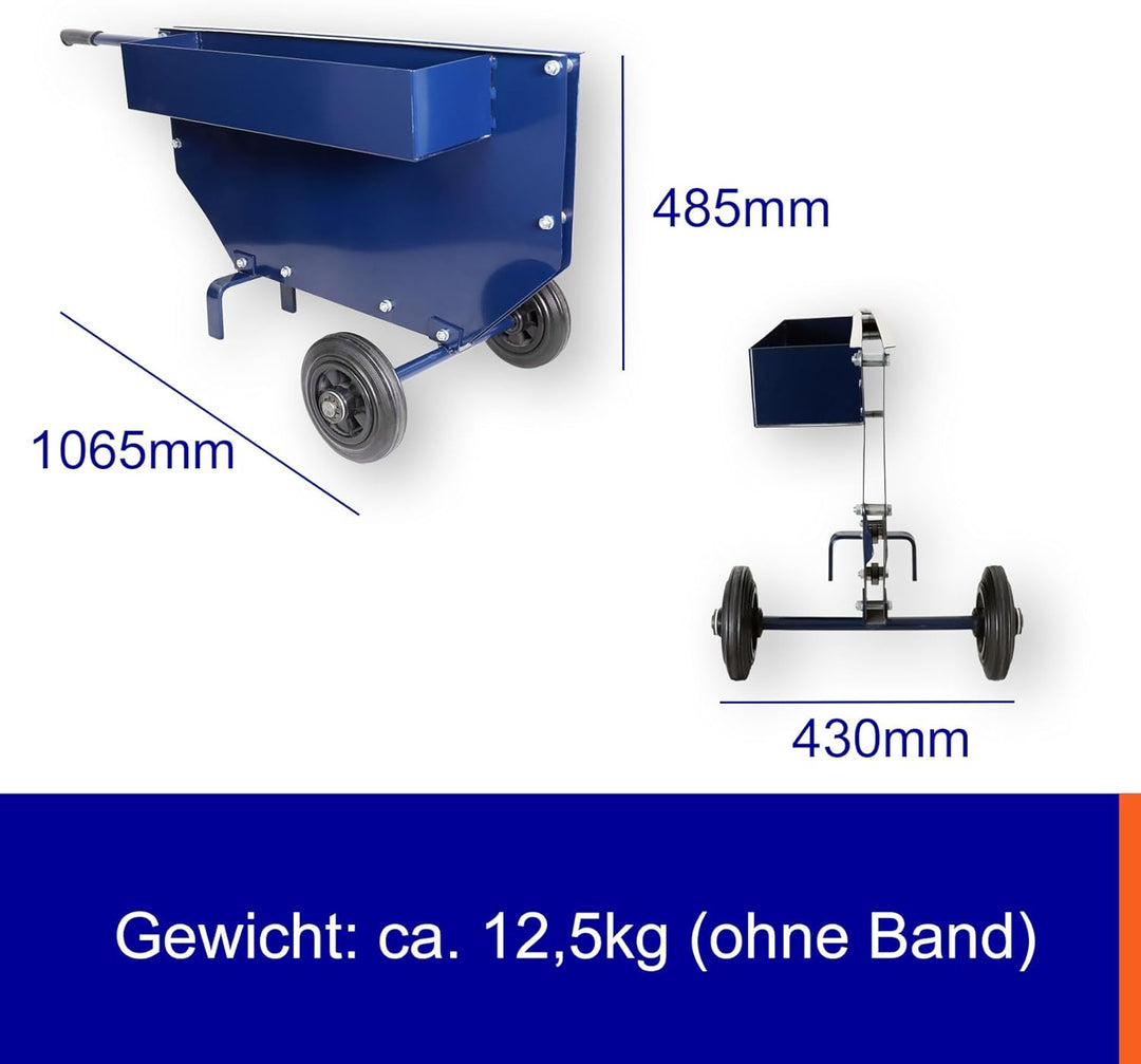 fahrbarer Abrollwagen für Stahlband in Scheibenwicklung mit 25-32mm Bandbreite | einfache Abwicklung