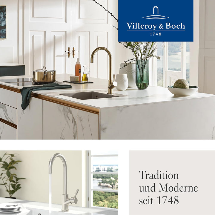 Villeroy & Boch Umbrella | Hochdruck | Einhand-Küchenarmatur | Gold | 92530003 Gold Hochdruck Festau