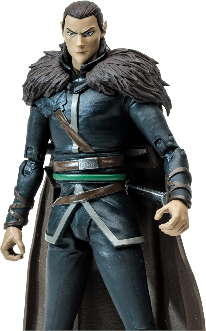 McFarlane Toys, 7 Zoll Critical Role Vox Machina Vax'Ildan Actionfigur mit 22 beweglichen Teilen, Sa