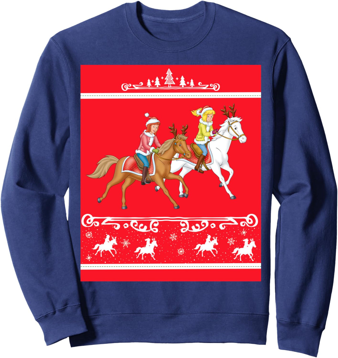 Bibi & Tina - Weihnachten - Rentierrennen Sweatshirt