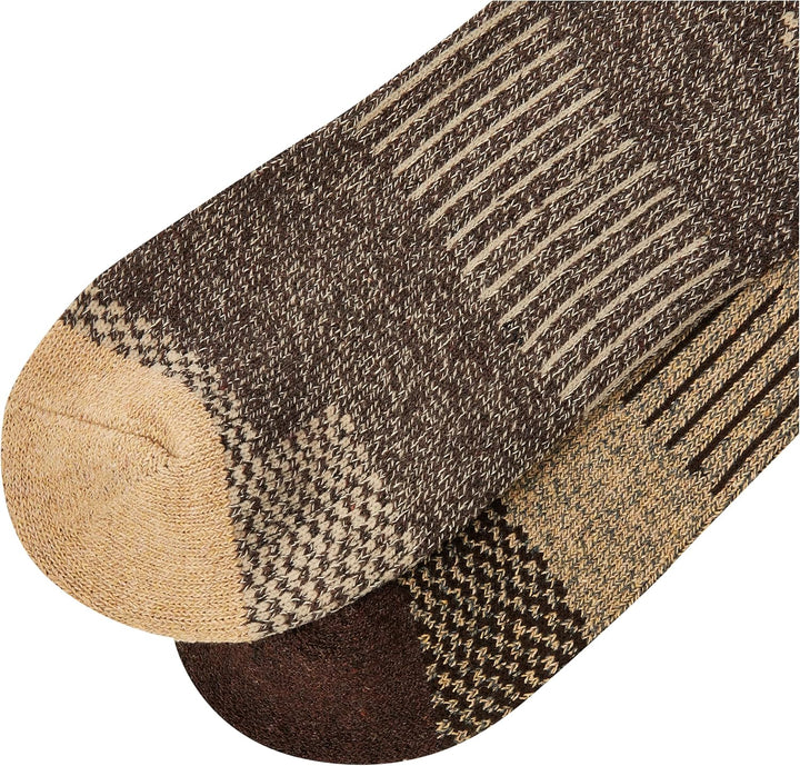 Columbia Men's 4 Pack Mositure Control Crew Socks 37.5-46 EU Khaki/Braun, 37.5-46 EU Khaki/Braun