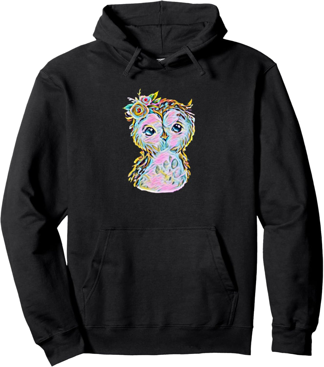 Eule Motiv Raubvogel Pullover Hoodie