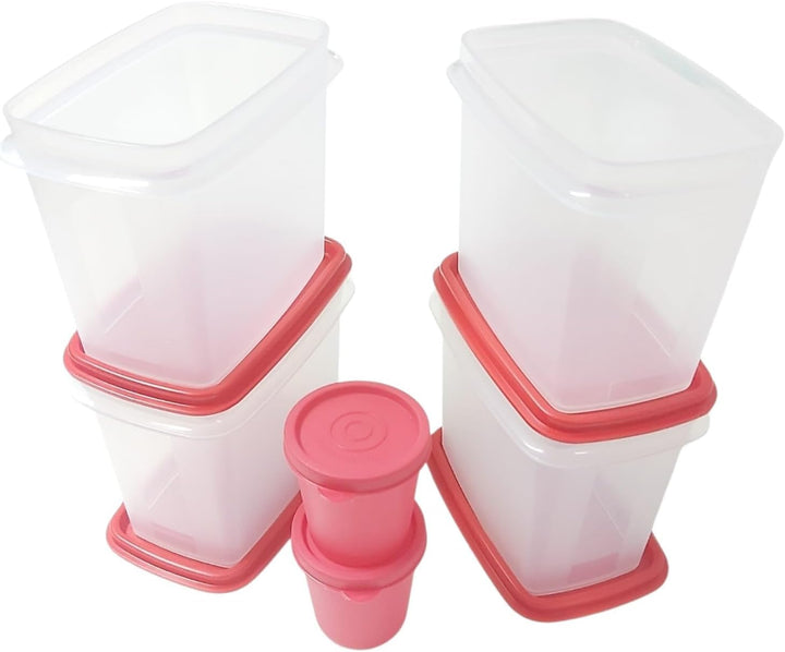 Tupperware 4 Stück Eidgenosse Eckig Eidgenossen Kompaktbehälter Vorrat Modular Kühlschrank System 0,