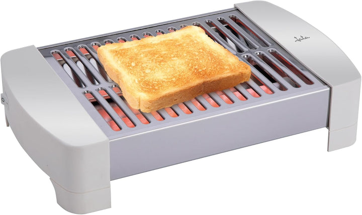 Jata JETT0201 Small Horizontal Toaster with 2 Quartz Resistors, Removable Crumb Drawer, 300 W, Easy