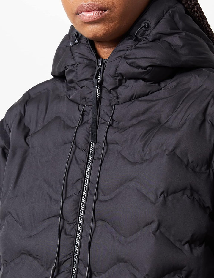 REPLAY Damen Übergangsjacke, M 098 Black