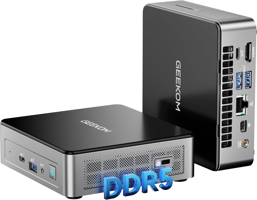GEEKOM Mini PC Air 12 mit Intel Twin Lake N150(bis zu 3,6 GHz), 16 GB DDR5 4800MHz RAM 512 GB PCIe 3