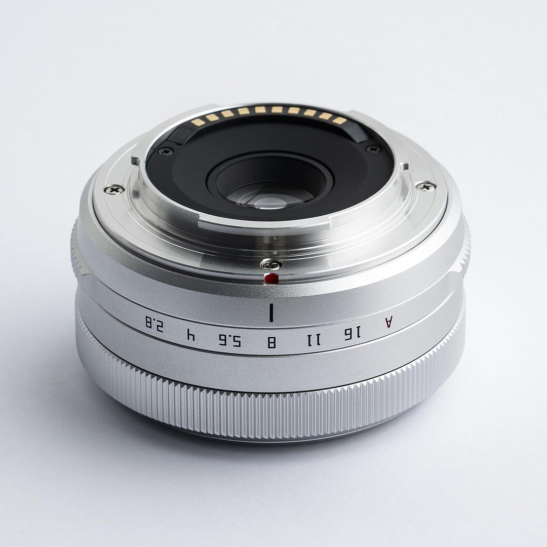 TTArtisan 27mm f2.8 Autofokus kompatibel mit Fuji X Mount Silber/Silver inkl TTArtisan Mini LED Ligh