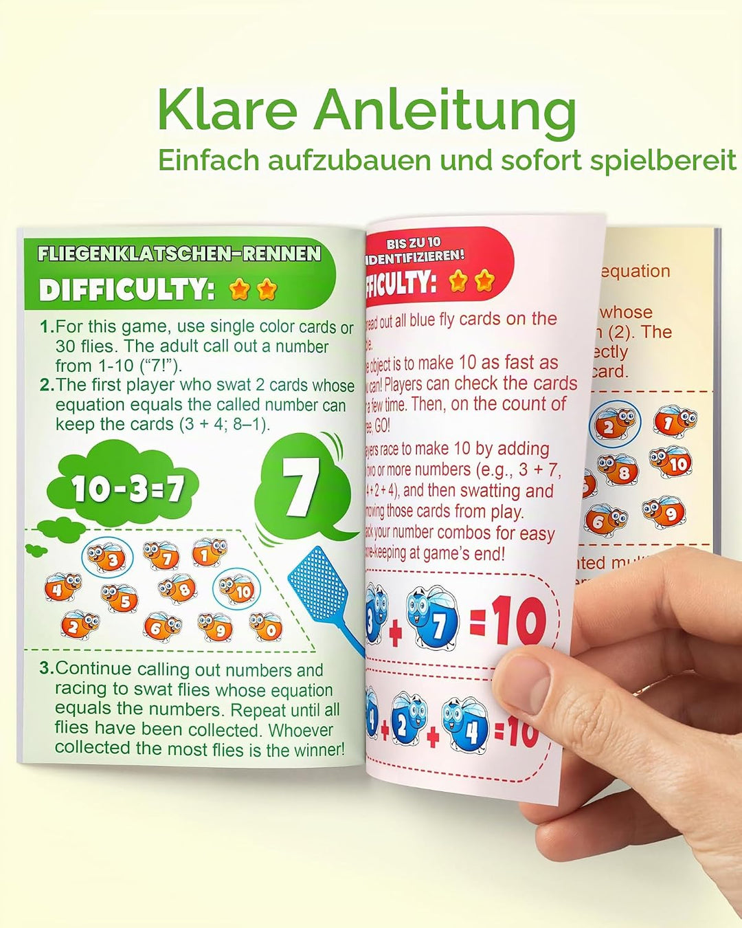Coogam mathematische Berechnungspiel, mathematische Operationen lernen, Fliegenkarten zu schlagen, Ü