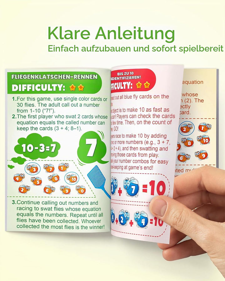 Coogam mathematische Berechnungspiel, mathematische Operationen lernen, Fliegenkarten zu schlagen, Ü