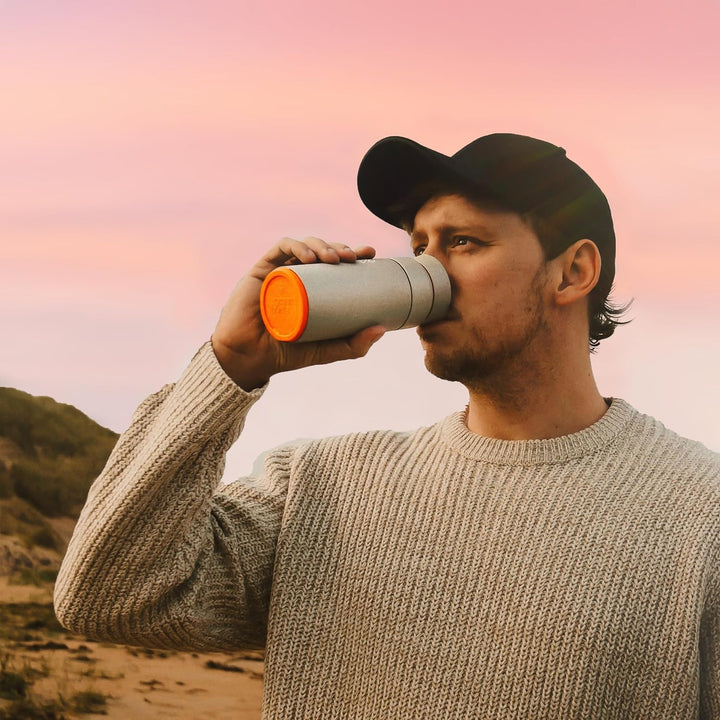 Ocean Bottle - Thermosflasche aus recyceltem Edelstahl - umweltfreundlich &amp; wiederverwendbar - Felse