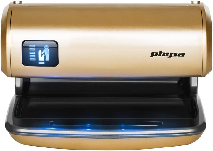 Physa BARI GOLD Händetrockner Airblade (elektrisch, 5s, LED-Display, 1.200W, 230V, Luftgeschwindigke