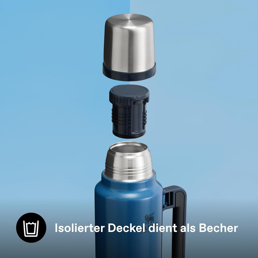 Stanley Classic Legendary Thermosflasche 1.4L - Thermos Hält 40 Stunden Heiss Oder Kalt - Edelstahl