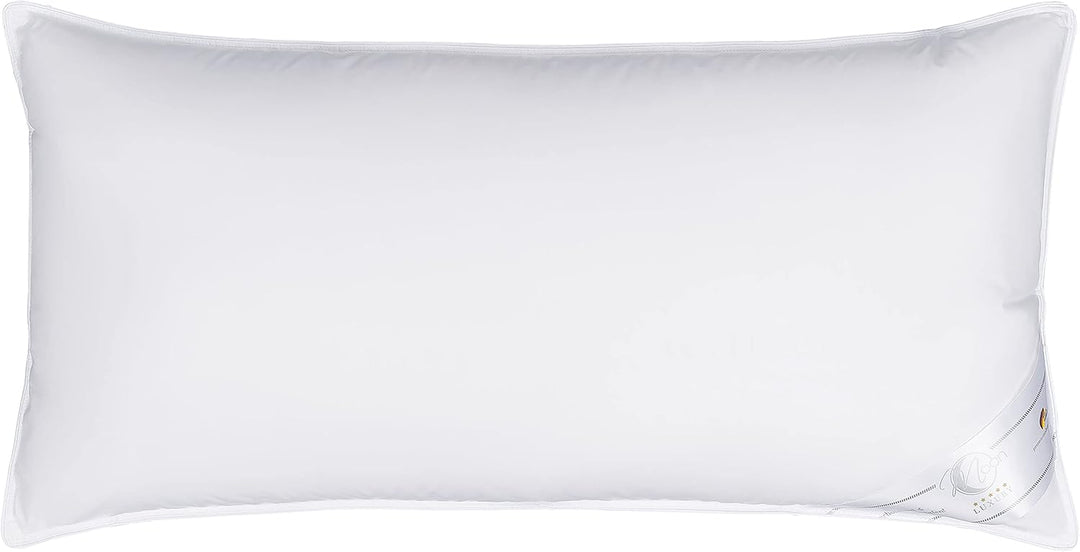 Moon Luxury Kopfkissen 3-Kammer Innenkissen ca. 40x80 cm - 400g - 90% Daunen und 10% Federn mit Trau