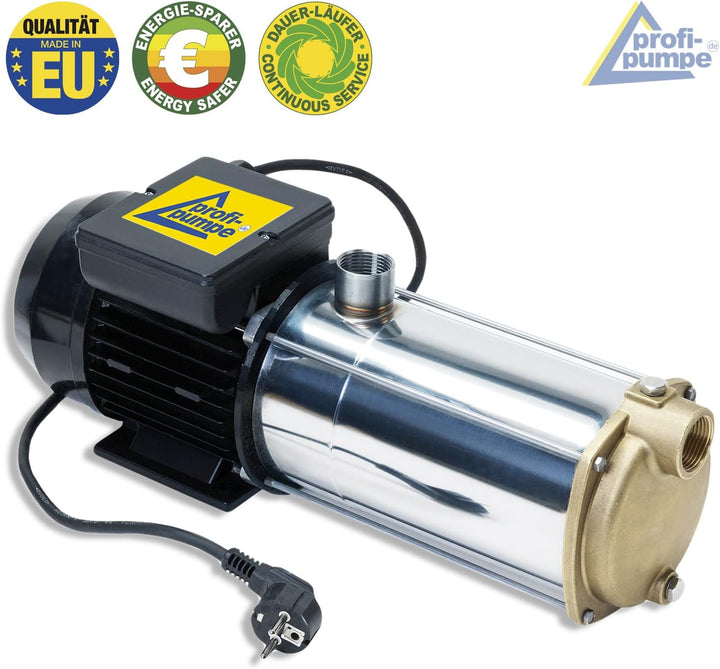 HAUSWASSERWERK SELBSTANSAUGENDE KREISELPUMPE PUMPE INNO-TEC 1250 mit Durchflusswächter- LEISE ENERGI