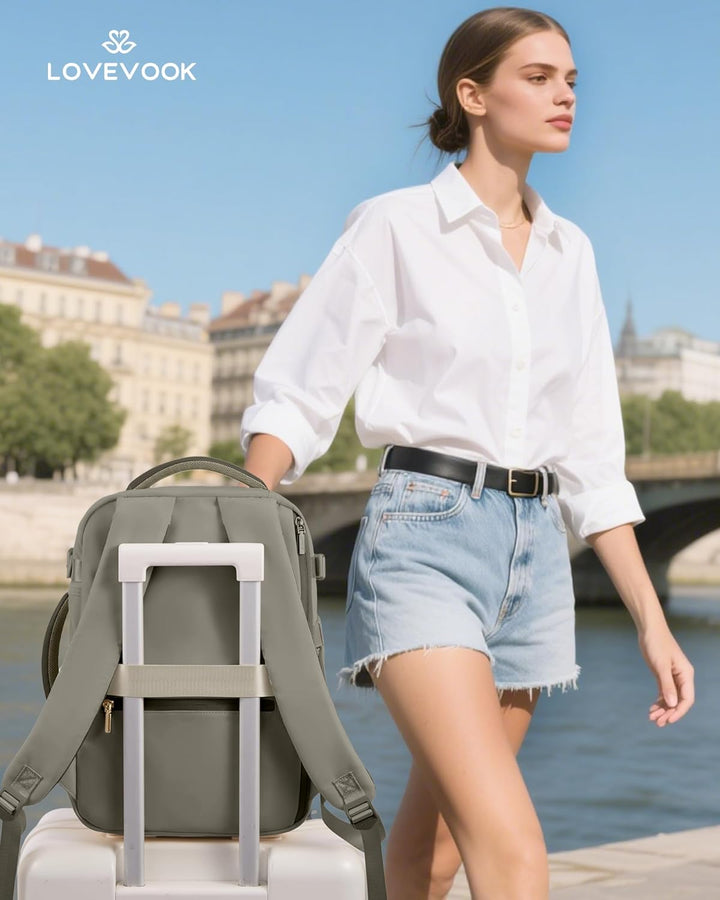 LOVEVOOK Ryanair Handgepäck 40x30x20, Handgepäck Rucksack Tasche, Reiserucksack Damen, Carry On Hand
