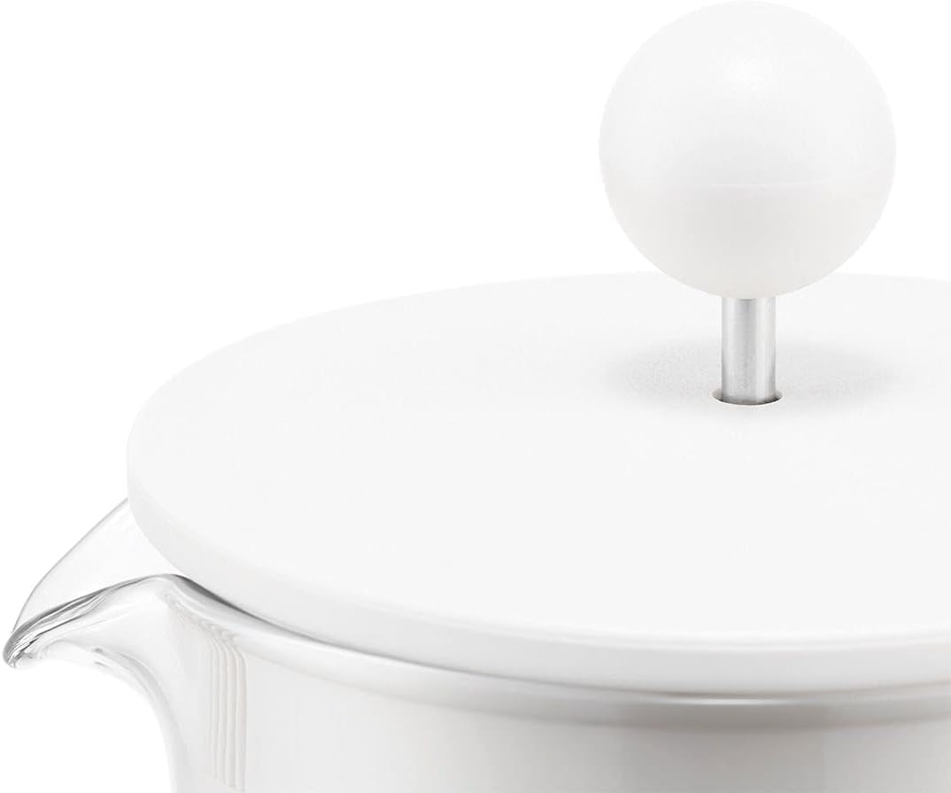 Bodum BRAZIL Kaffeebereiter (French Press System, Permanent Edelstahl-Filter, 1,0 liters) cremefarbe