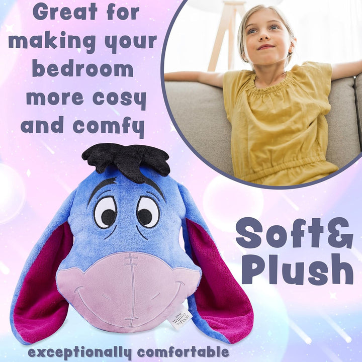 Disney Stitch Kuscheltier Plüsch Kissen, 3D Deko Kissen, Weiches Kuschelkissen für Sofa oder Bett, G