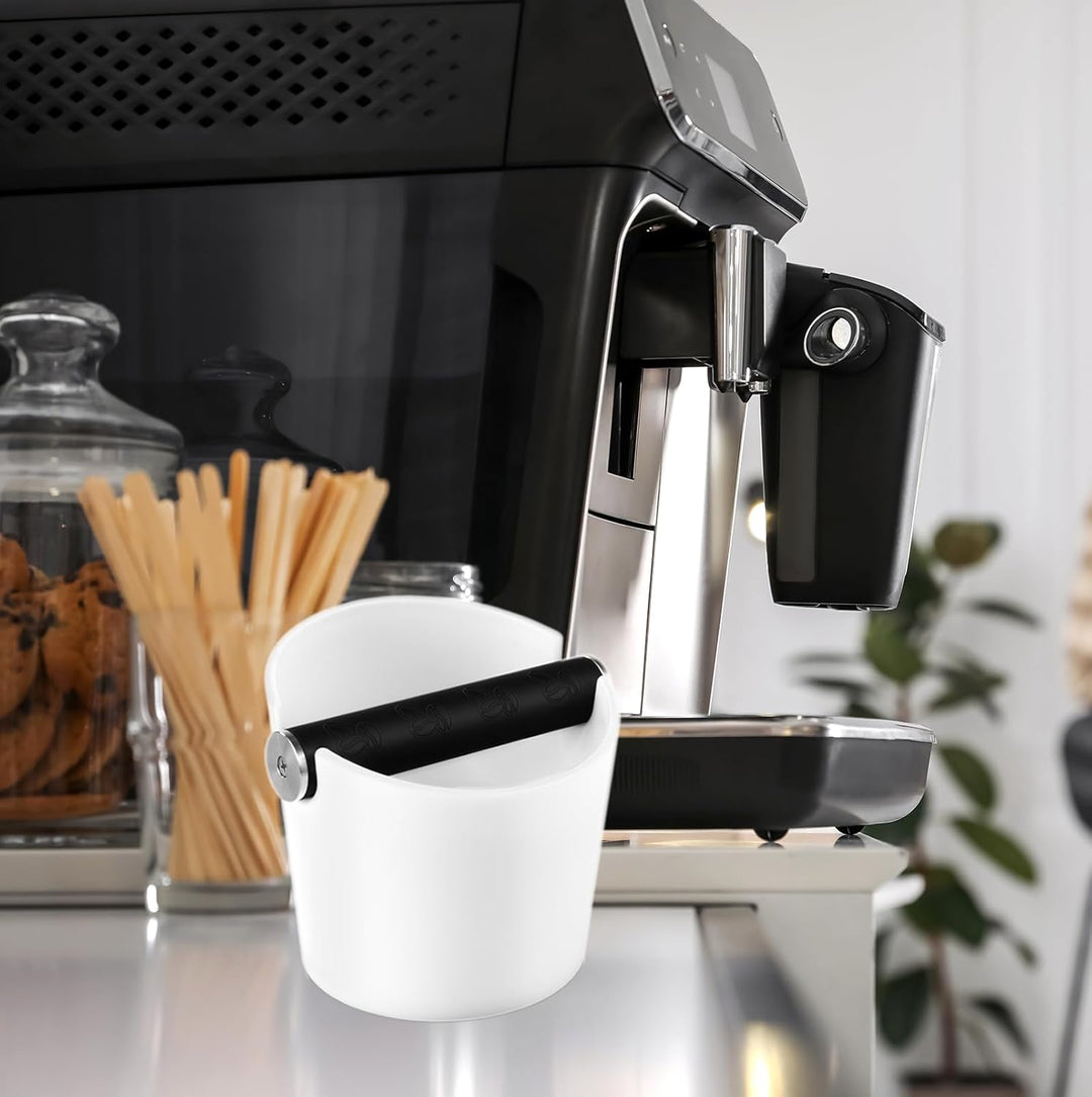 Abklopfbehälter für Siebträger Espresso Abklopfbehälter Kaffeesatz Abschlagbox Knock Box Stossdämpfe