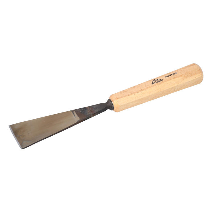STUBAI Stemmeisen Stechbeitel Serie 52 - Form 3 | Gerades Flacheisen - 45 mm, mit Holzgriff, zum Vor