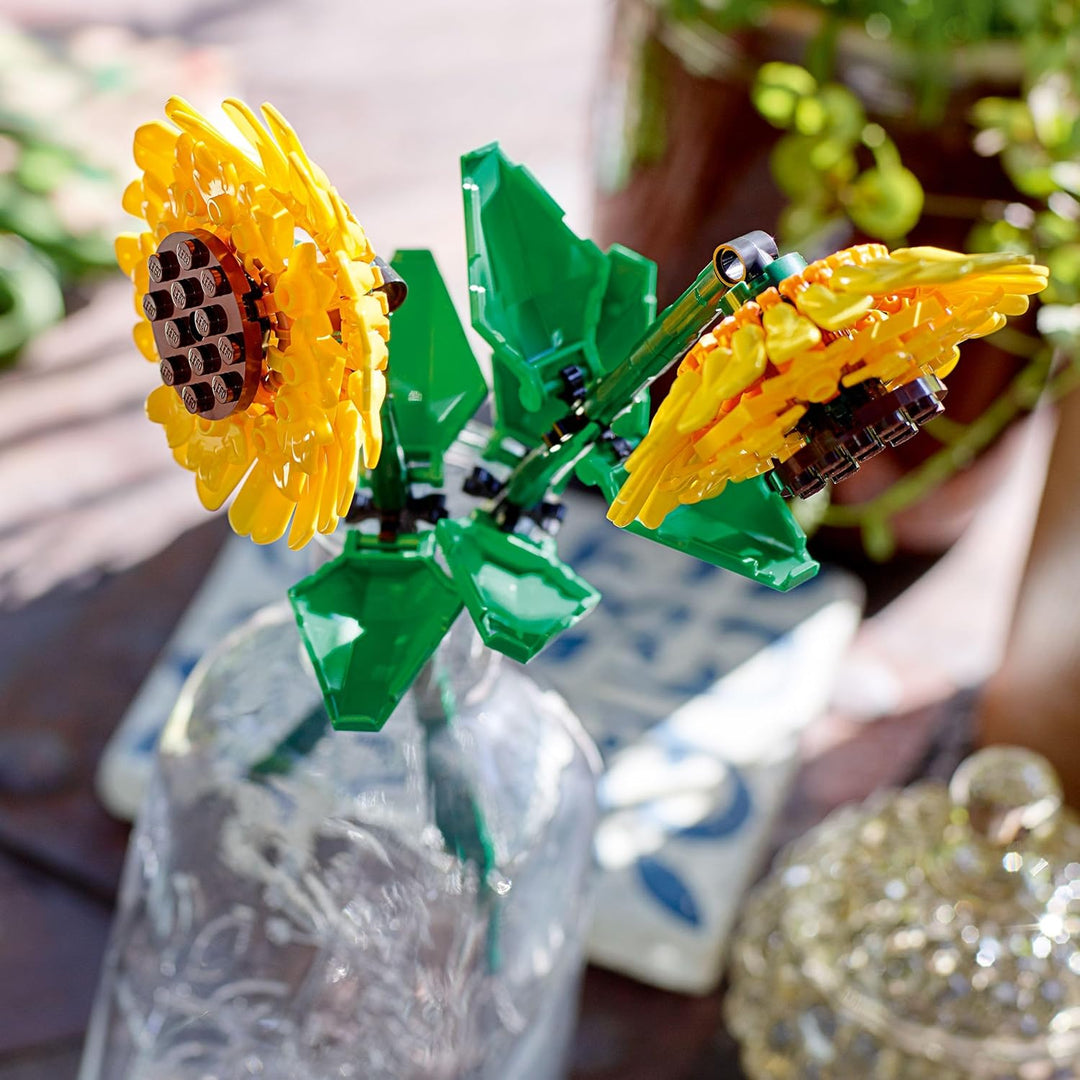 LEGO Botanicals Sonnenblumen - Set mit Kunstblumen für Kinder ab 8 Jahren - Kinderzimmer-Deko oder B