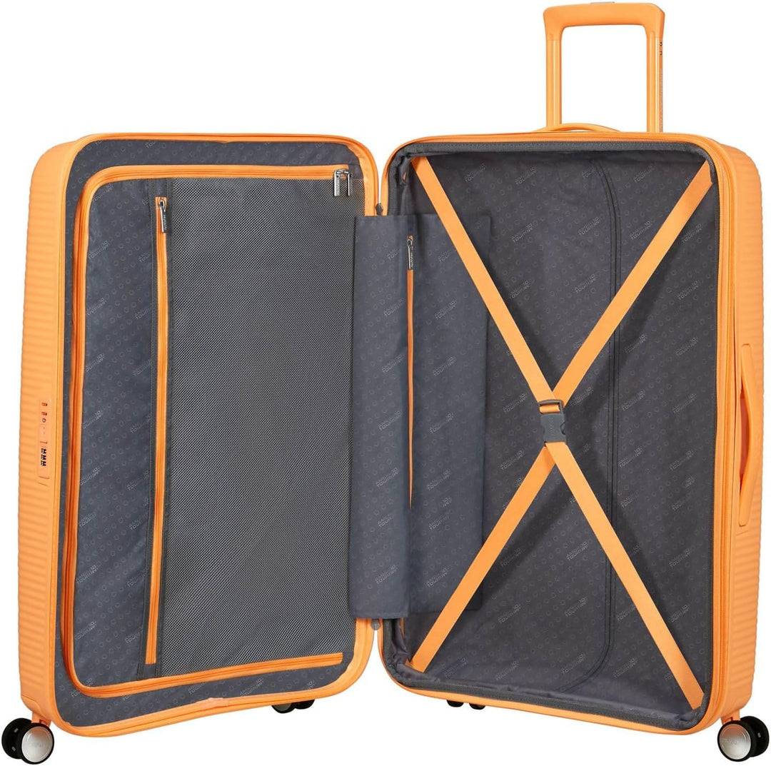 American Tourister Soundbox Spinner 77/28 TSA EXP Trolley Papaya Pop apricot