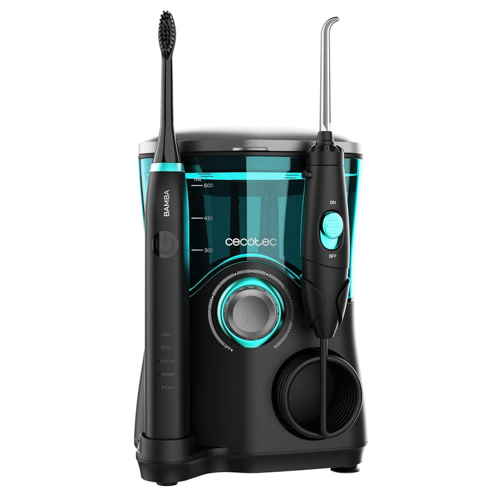 Cecotec Mundpflegezentrum Bamba ToothCare Jet Clean. 18 W, 600-ml-Irrigator, 10 Druckstufen, 7 Aufsä