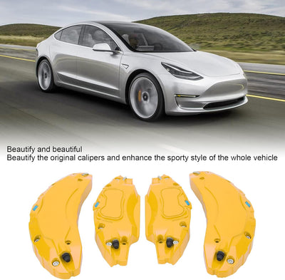 Bremssattelabdeckung für Model 3 18 Zoll 19 Zoll Radnabe 2017-2023 Roter Bremssattelschutz Verbesser