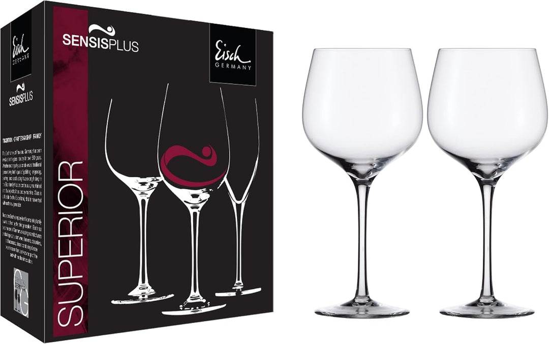 EISCH Superior Grand Burgundy Sensis Plus bleifreies Kristall-Weinglas, 680 ml, 2 Stück Grand Burgun