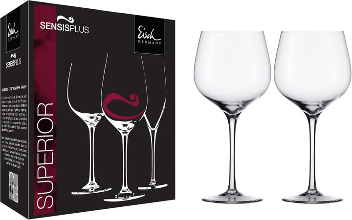 EISCH Superior Grand Burgundy Sensis Plus bleifreies Kristall-Weinglas, 680 ml, 2 Stück Grand Burgun