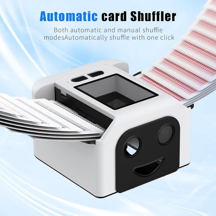 M3 Wiederaufladbar Automatischer Kartenmischer 1-2 Deck, Geräuscharm Elektrische Shuffling-Maschine
