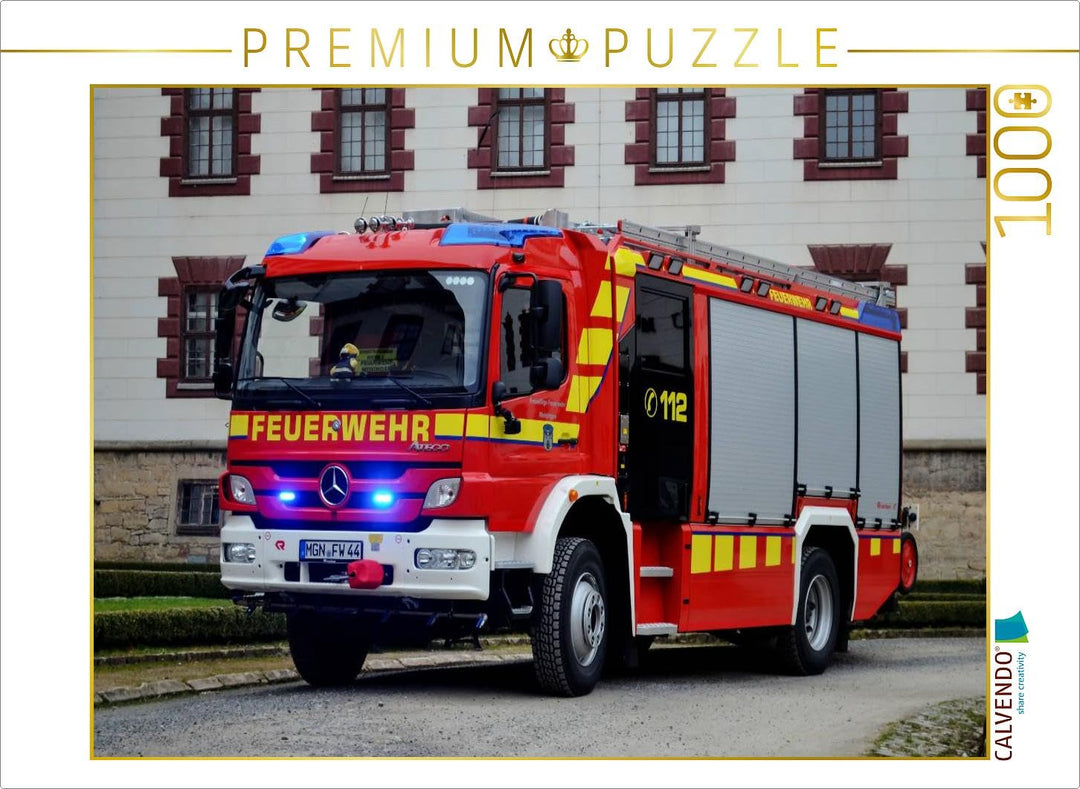 CALVENDO Puzzle Rosenbauer HLF 20 FF Meiningen 1000 Teile Lege-Grösse 64 x 48 cm Foto-Puzzle Bild vo